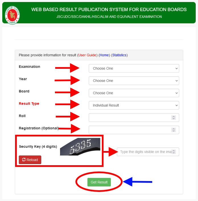 JSC Result Search Form 2021 With Marksheet 