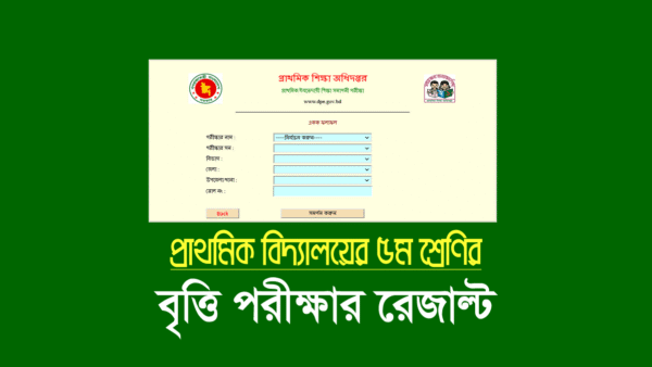 প্রাথমিক বৃত্তি পরীক্ষার স্থগিত ফলাফল ২০২২